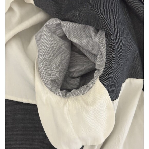 Banana Republic Blazer Gray Pincheck Stretch Belted Jacket Officecore - Picture 9 of 12